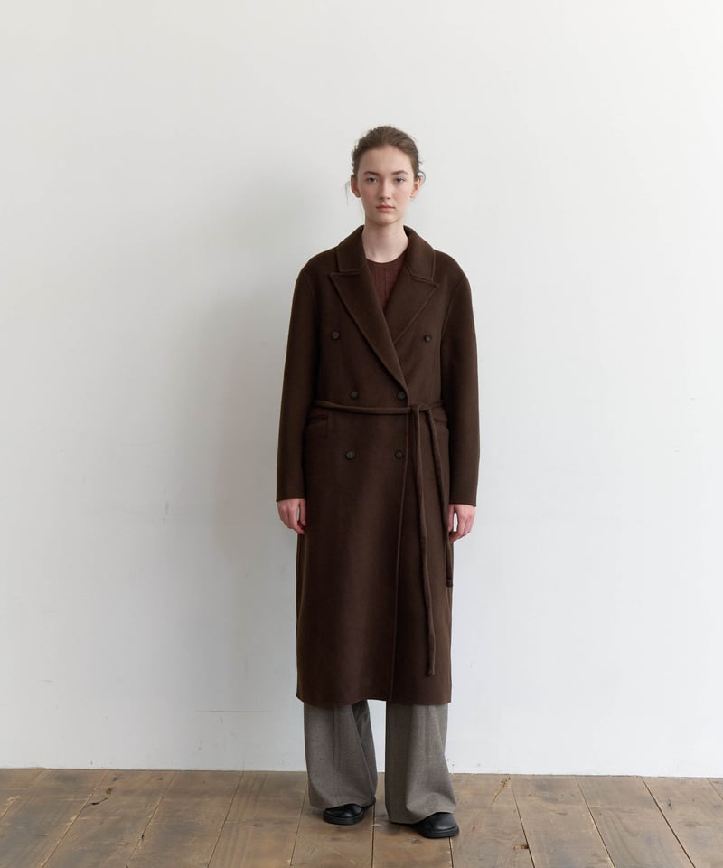 ジャケット・アウター CASHMERE DOUBLE COAT Wool Cashmere Double Coat_Brown | Na.e