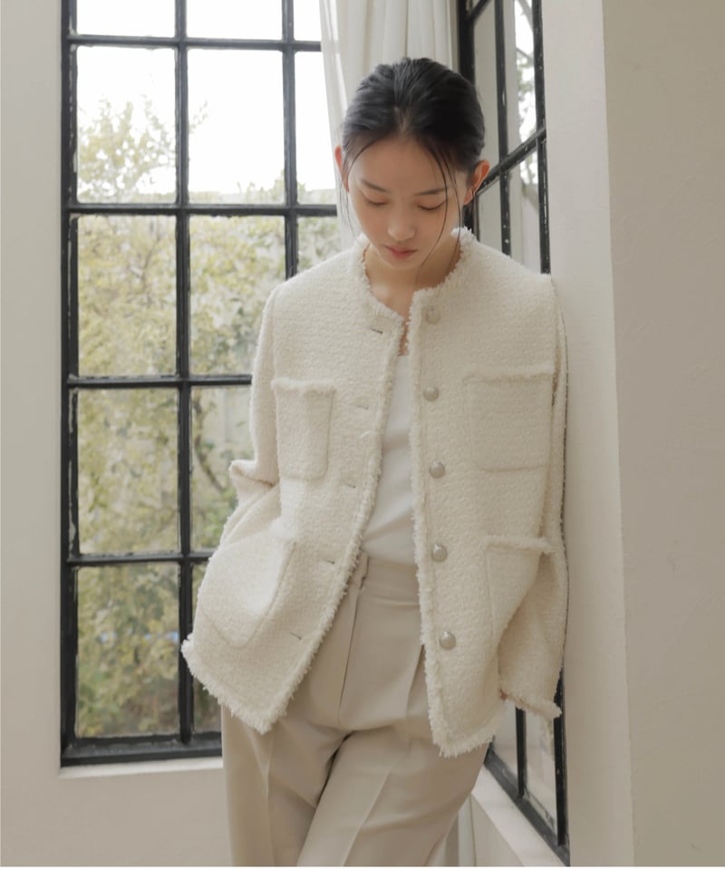 Na.e ツイードジャケット ナエ na.e nae THE TWEED JACKET ツイードジャケットの通販 by なつこ