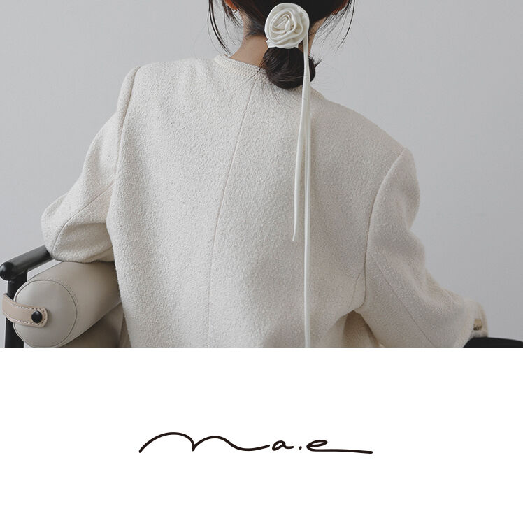 na.e ナエNovel Tweed Vest_black