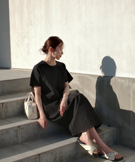 【BS】Linen-Touch Dress