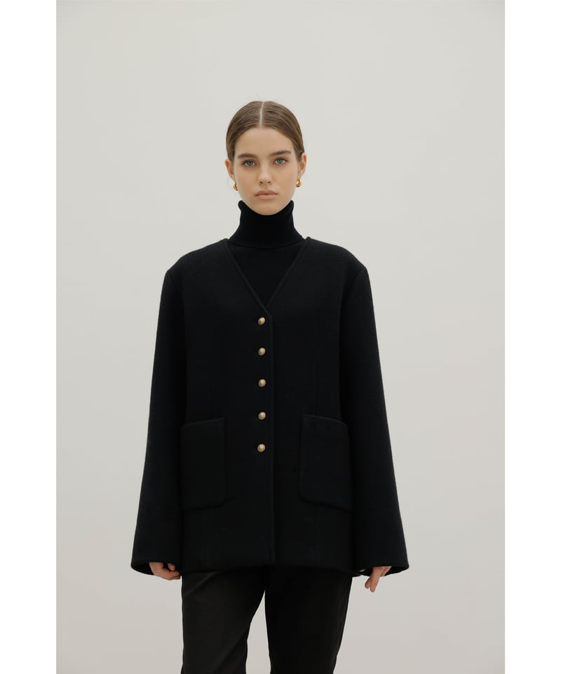 Wool&Cashmere Button Coat | Na.e