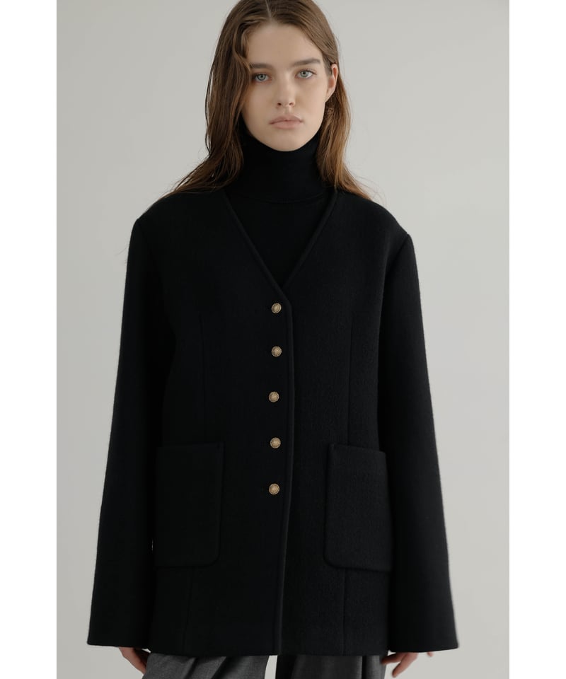 Wool&Cashmere Button Coat | Na.e
