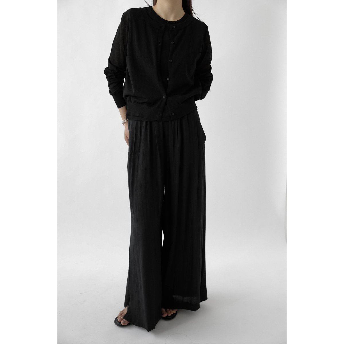 【Na.e ナエ】 新品タグ付 Strech Slit Pants Strech Slit Pants | Na.e