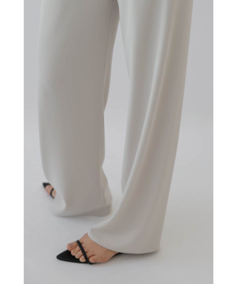 未使用タグ付★na.e★洗える★ナエ★Smooth Pants★スムースパンツ Strech Slit Pants | Na.e