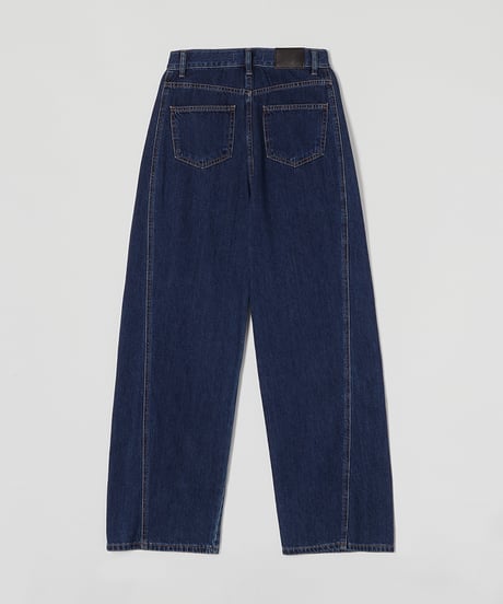 Stitch Wide Jeans_Indigo Blue