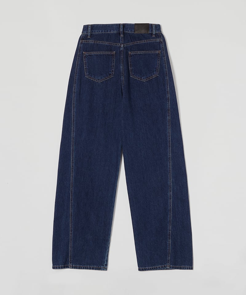 Stitch Wide Jeans_Indigo Blue | Na.e