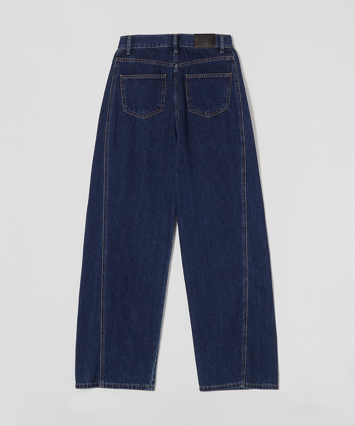 Stitch Wide Jeans_Indigo Blue | Na.e