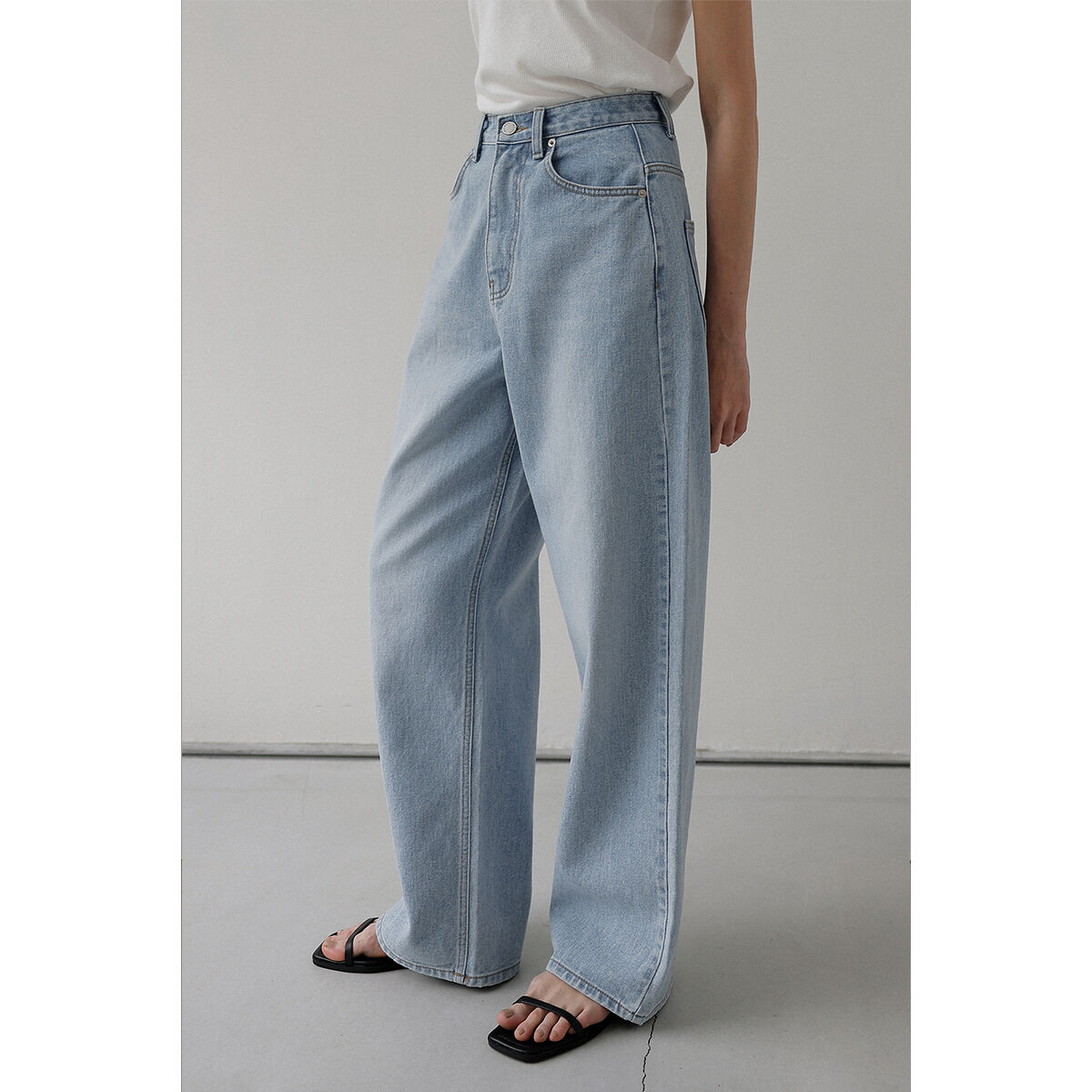 逆輸入 Wide Loose Na.e | Blue Jeans_Light パンツ