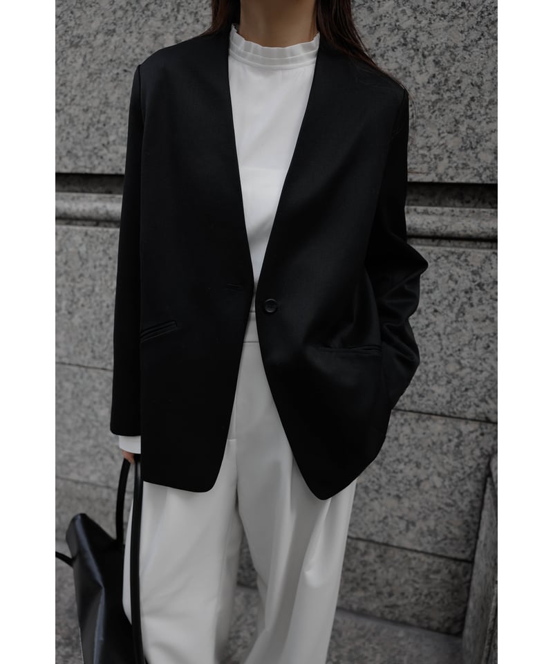 【専用】na.e nae ナエ　ノーカラージャケット Carrie's No-collar Jacket | Na.e