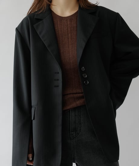 Sheer Back Slit Knit