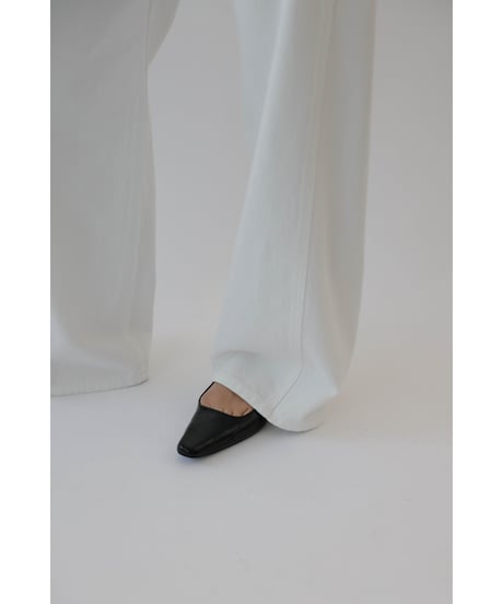 Stitch Wide Jeans _White