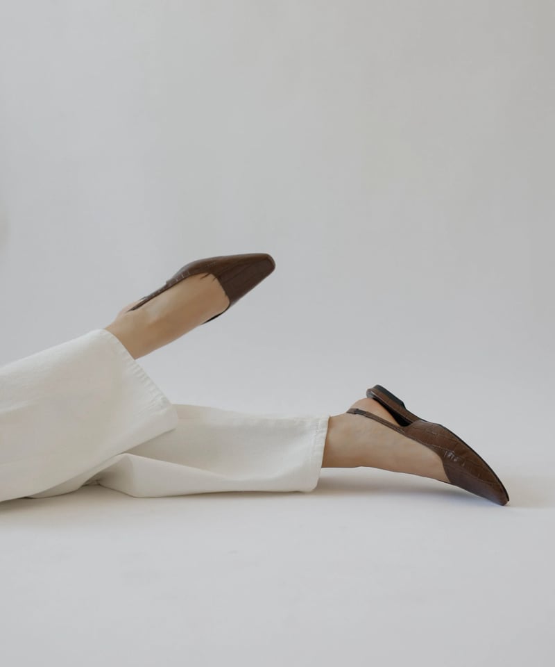 Na.e ナエ　パンプス　Urban Slingback Flats_Brown Urban Slingback Flats_Brown | Na.e