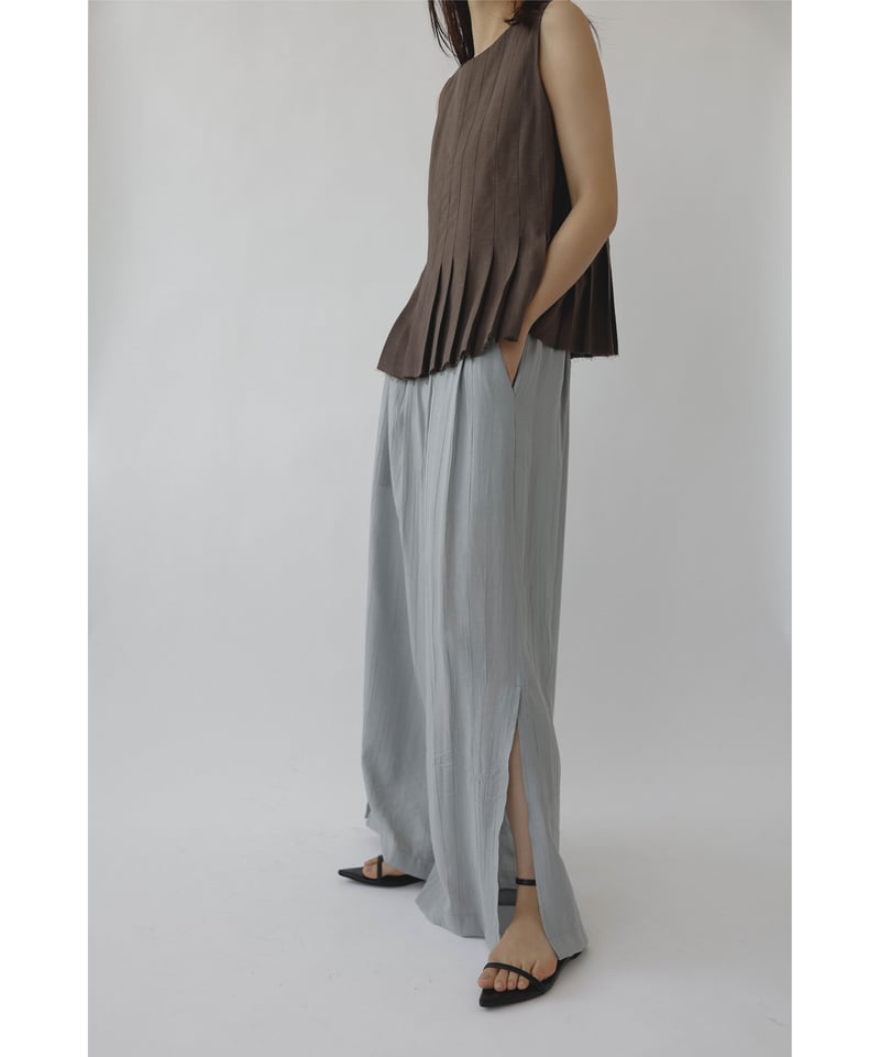Wrinkle Slit Pants | Na.e