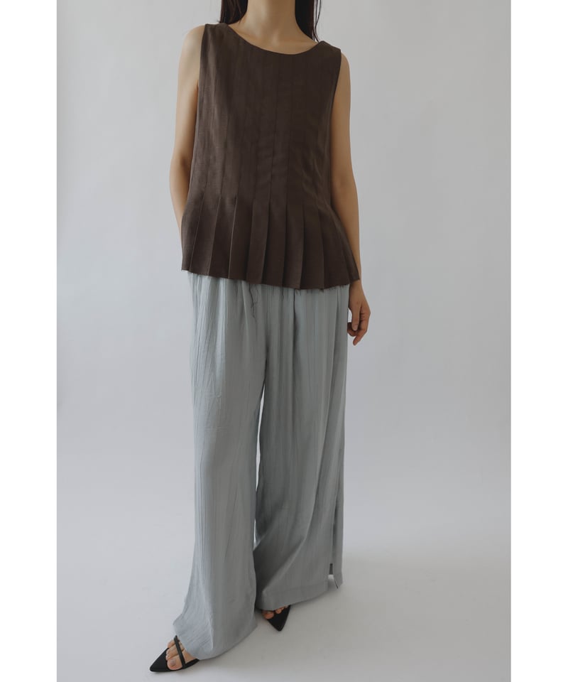 Wrinkle Slit Pants | Na.e