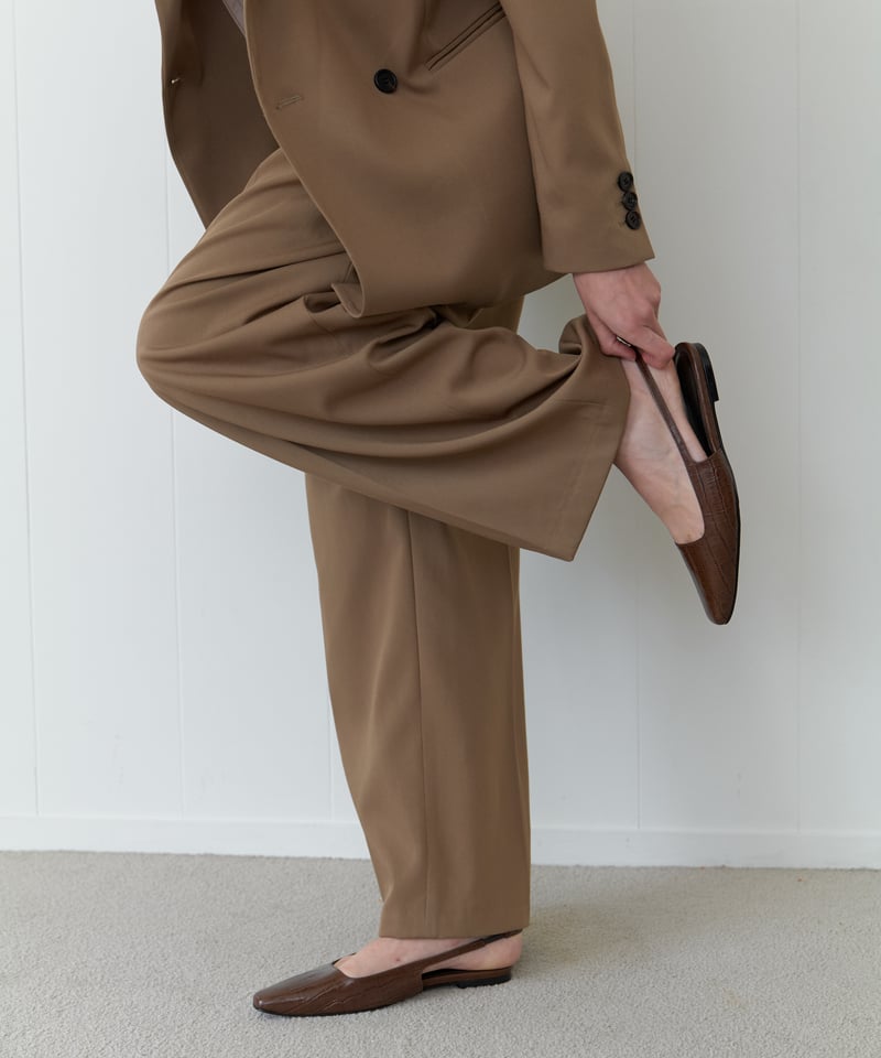 Urban Slingback Flats_Brown | Na.e