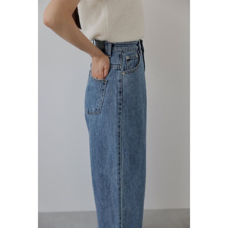 Wide Loose Jeans _Deep Blue | Na.e