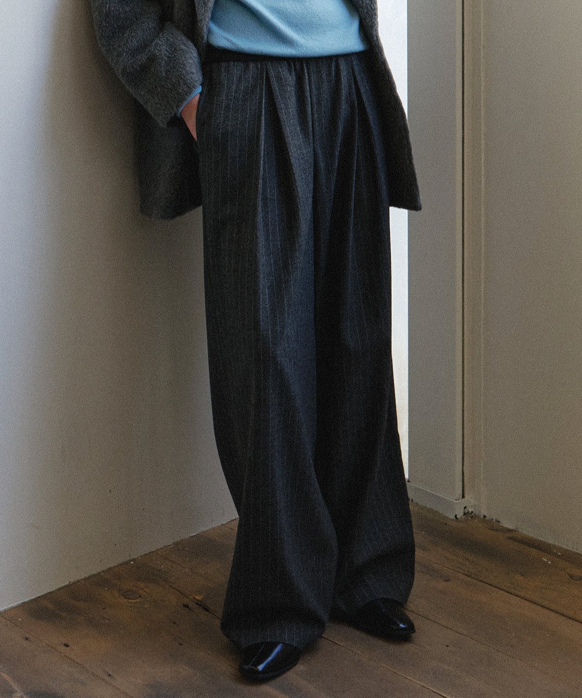 Stripe Easy Tuck Pants | Na.e