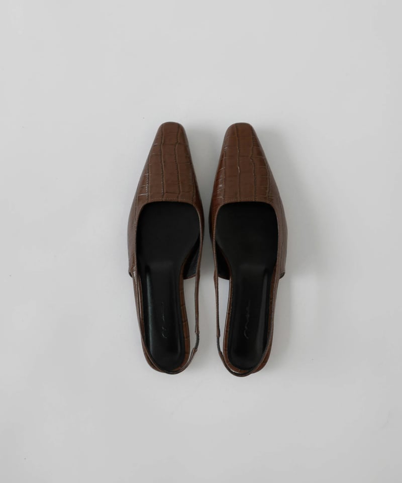 Urban Slingback Flats_Brown | Na.e