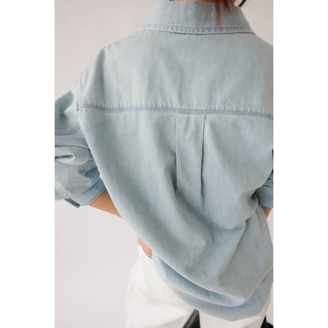 Washing Denim Shirt_Light Blue