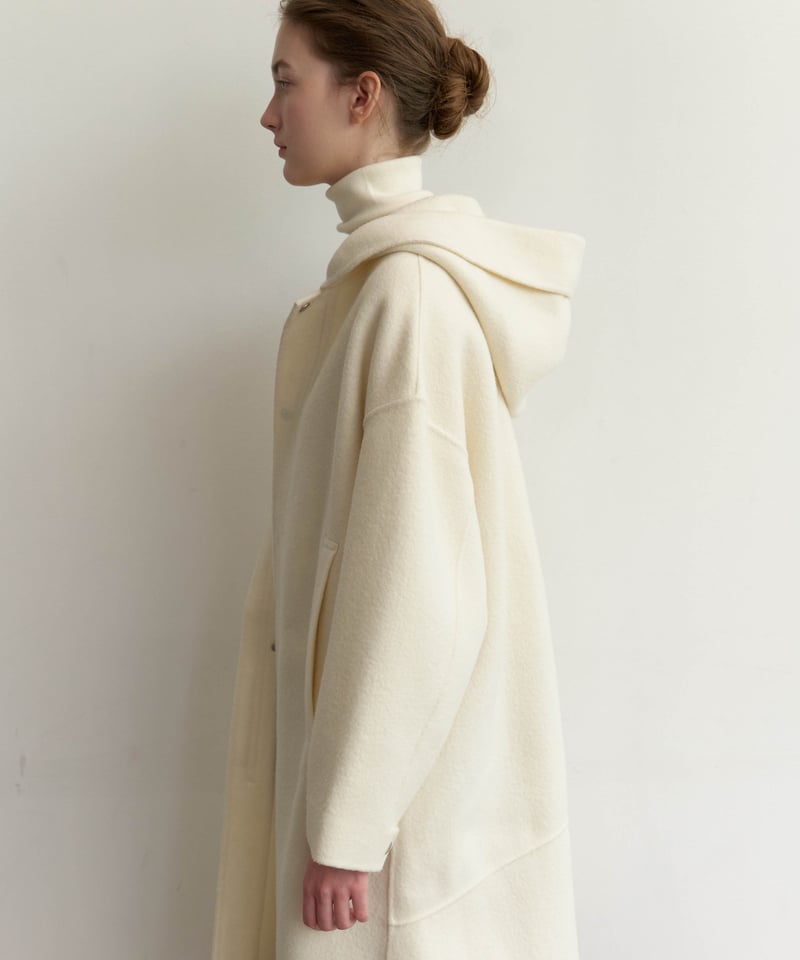 na.e Brushed Wool Hoodie coat ウールコート na.e Brushed Wool Hoodie coat ウールコート Brushed Wool Hoodie