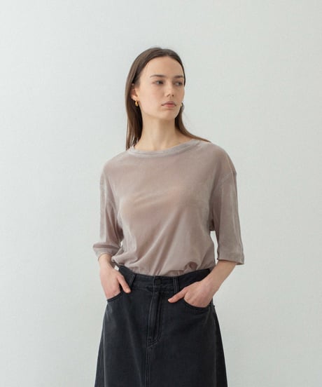 Sheer Velour T