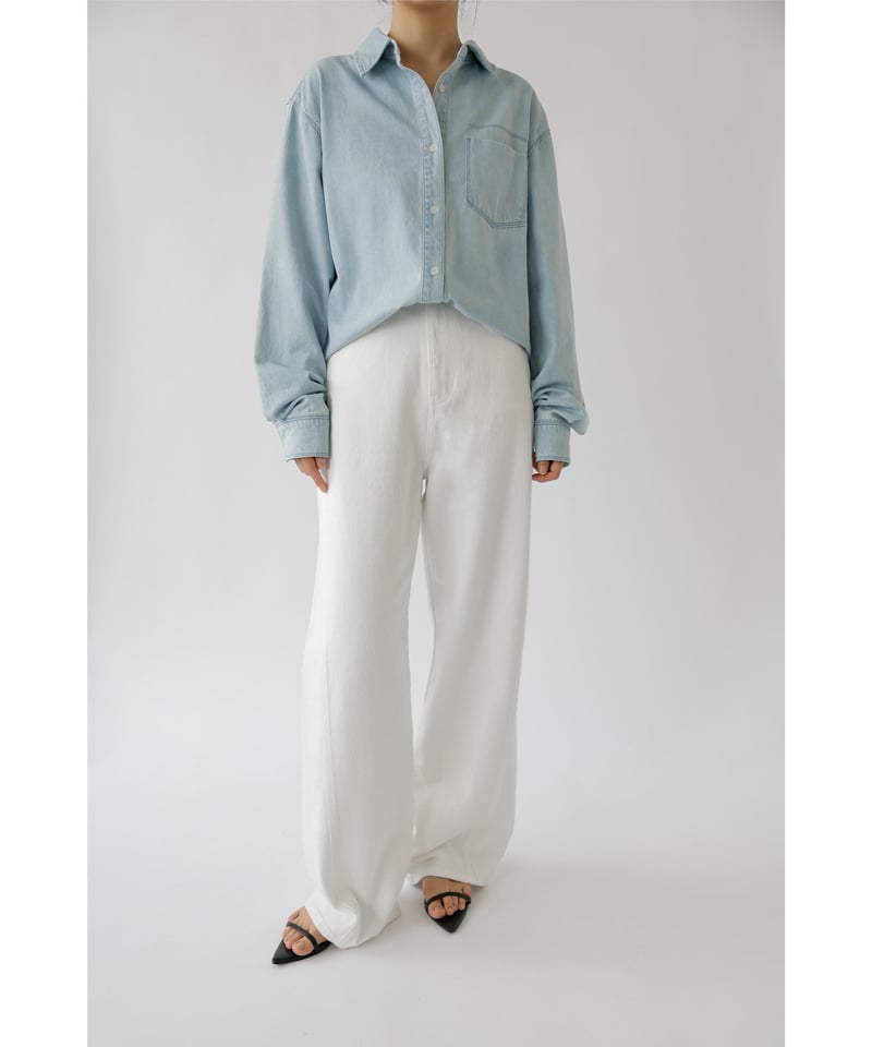 chai♡様　na.e WashingDenimShirt_Light Blue chai♡様 na.e WashingDenimShirt_Light Blue Washing Denim