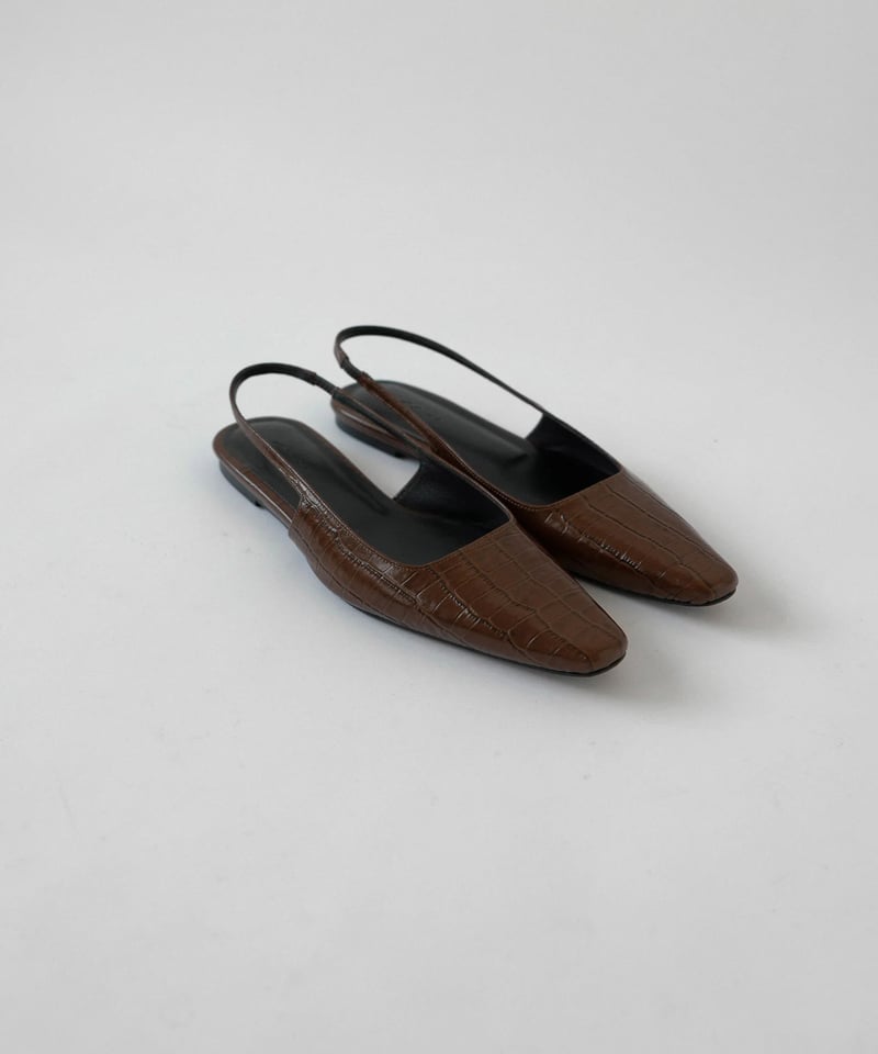 Na.e ナエ　パンプス　Urban Slingback Flats_Brown Urban Slingback Flats_Brown | Na.e