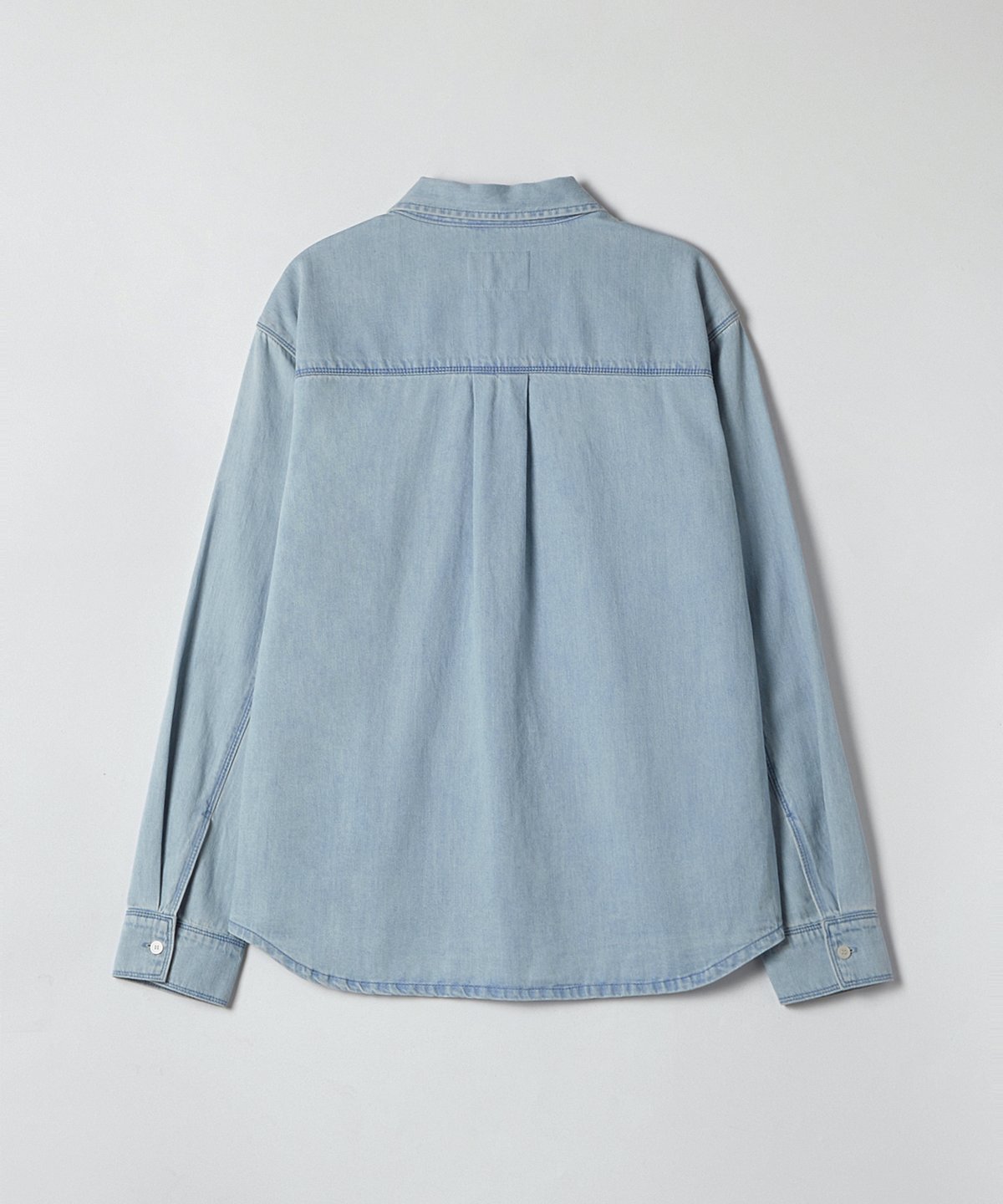 Washing Denim Shirt_Light Blue | Na.e