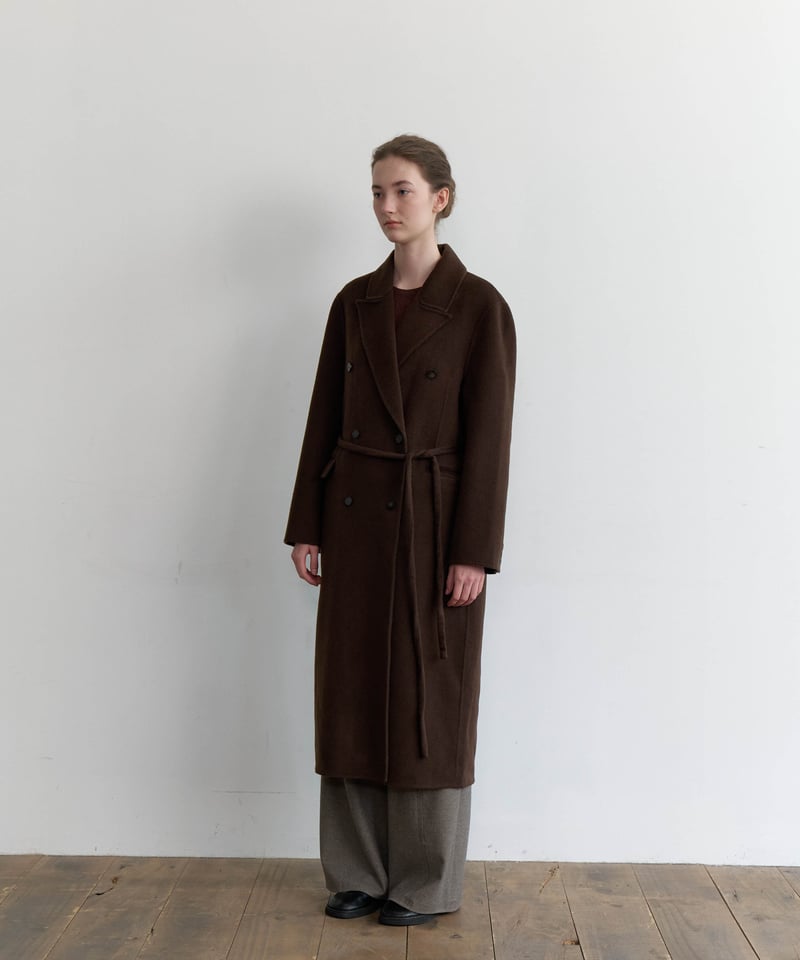 【miiiko様】【再値下げ】新品未使用クリスタセヤ ウール カフタン ブラウン CKJK-008 Over Shirts - Wool(46(MEN) Brown Hairline/ブラウン