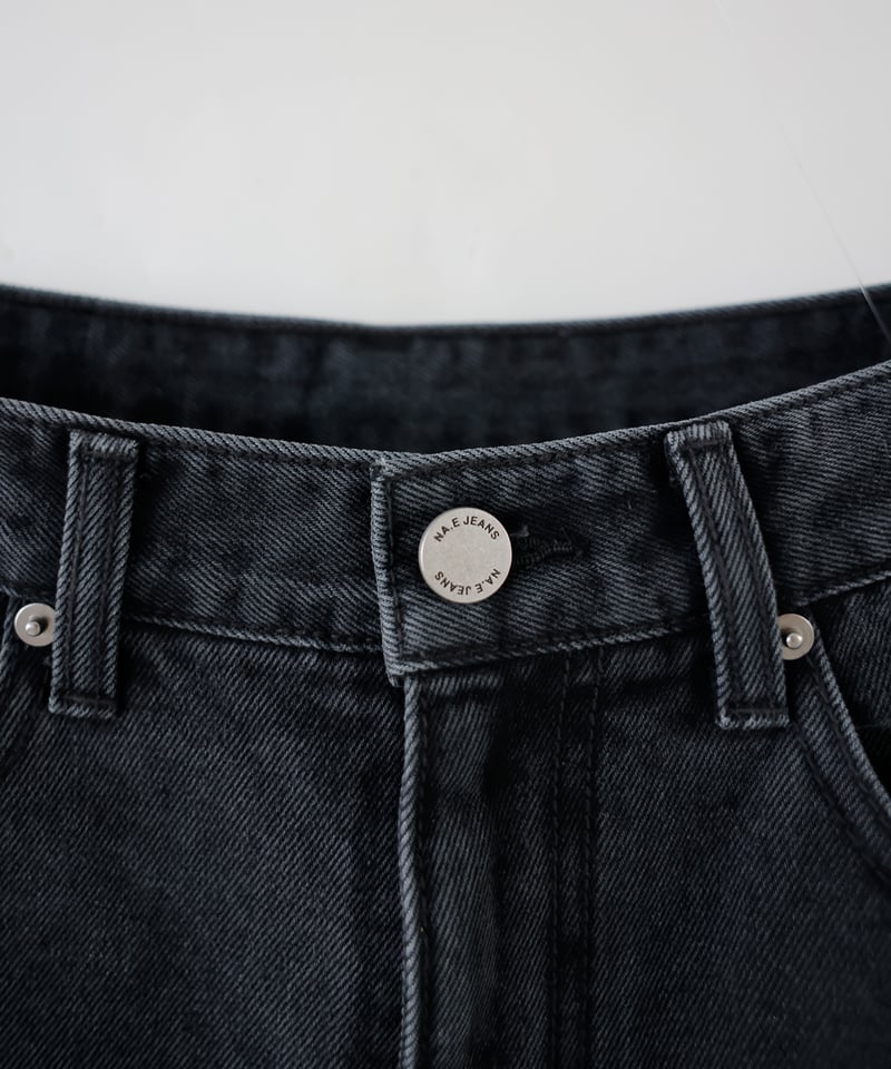 Wide Loose Jeans_Charcoal | Na.e