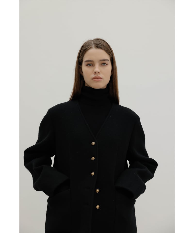 na.e ナエ　ウールカシミアロングコート　チェスターコート Wool&Cashmere Button Coat | Na.e