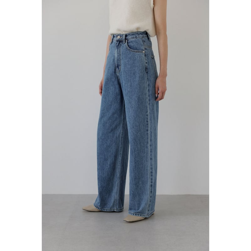 Wide Loose Jeans _Deep Blue | Na.e