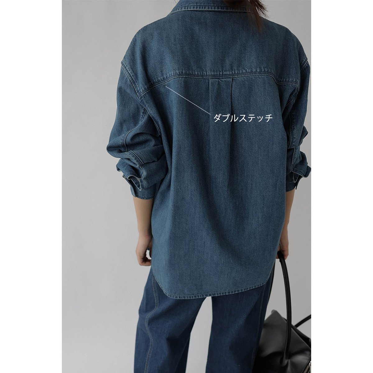 chai♡様　na.e WashingDenimShirt_Light Blue Washing Denim Shirt_Blue | Na.e