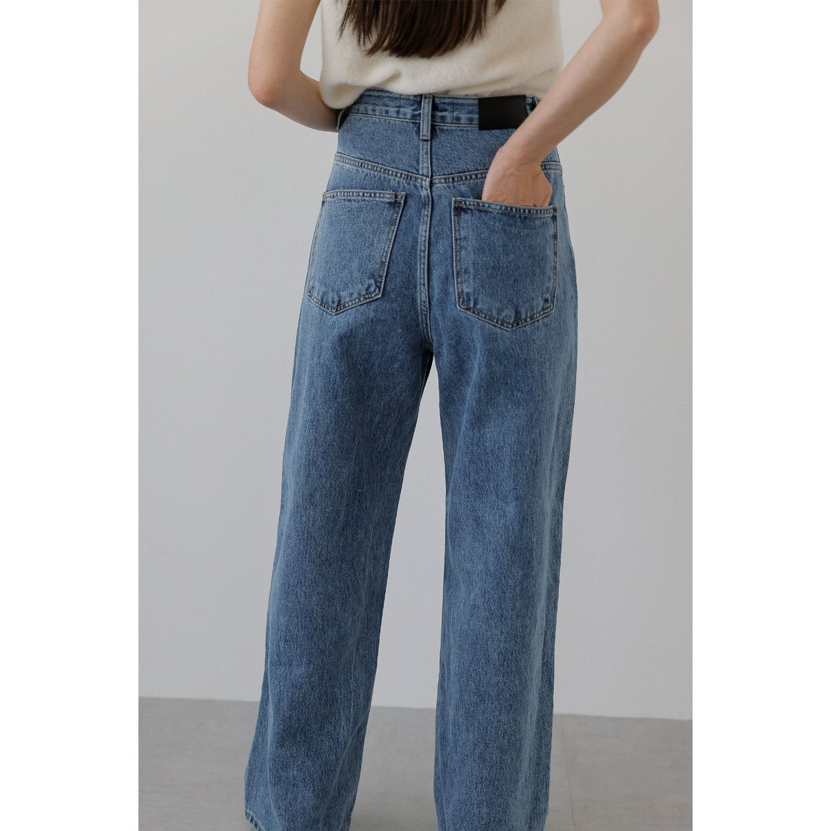 Wide Loose Jeans _Deep Blue