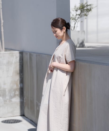 【BS】Linen-Touch Dress