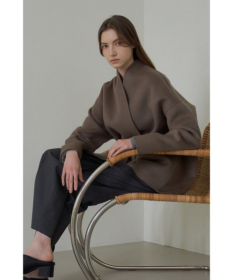 Allure Coat_Cocoa【¥35000→¥9500】 | Na.e