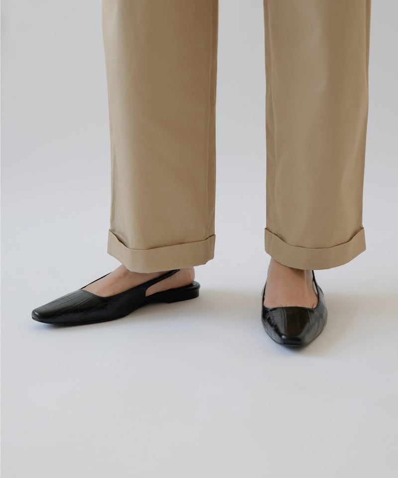 Na.e ナエ　パンプス　Urban Slingback Flats_Brown Urban Slingback Flats_Black | Na.e