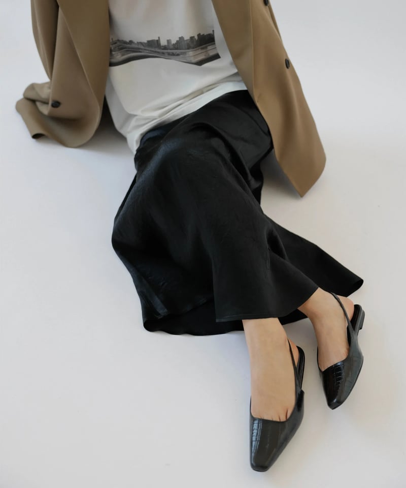 Urban Slingback Flats_Black | Na.e