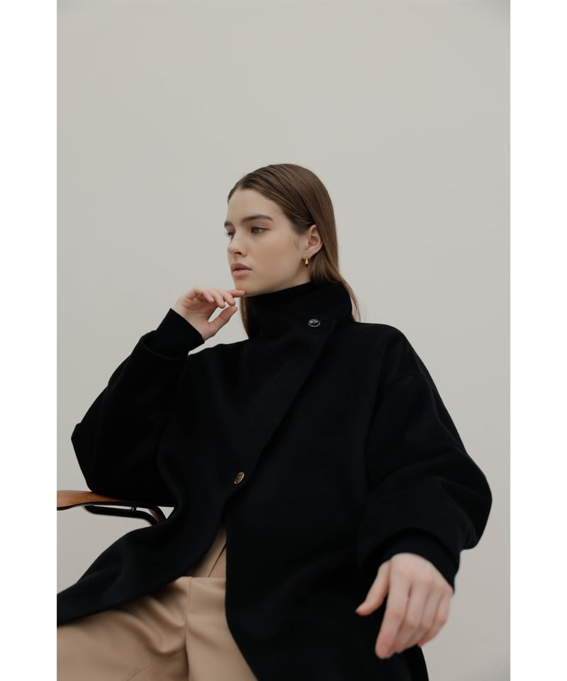 PREMIUM LABEL】Cashmere Half Coat | Na.e
