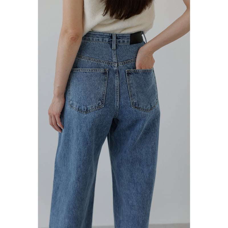 na.e Wide Loose Jeans L ナエ　ワイド　デニム　ジーンズ