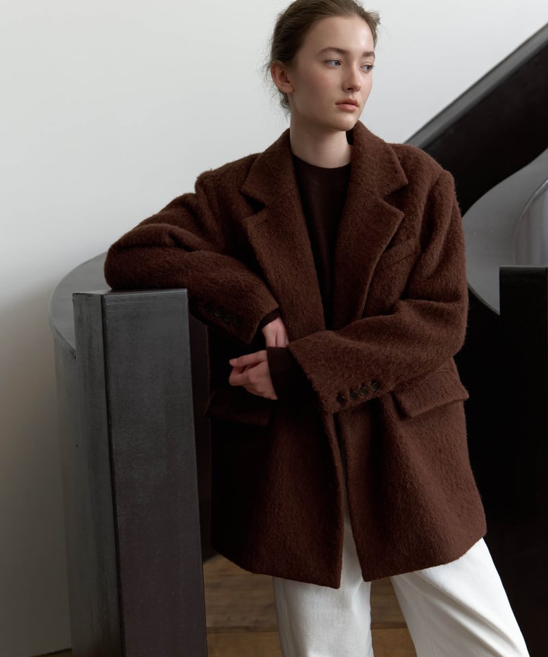 極美品✨cizatto Shaggy Wool Over Coat アルパカ cizatto Shaggy Wool Over Coat アルパカウールコート