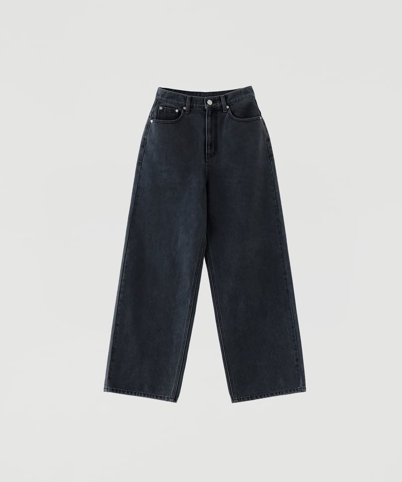 Wide Loose Jeans_Charcoal | Na.e