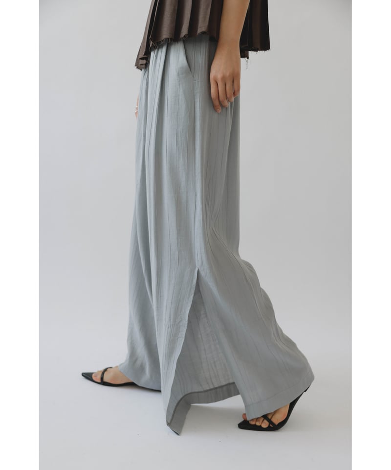 Wrinkle Slit Pants | Na.e