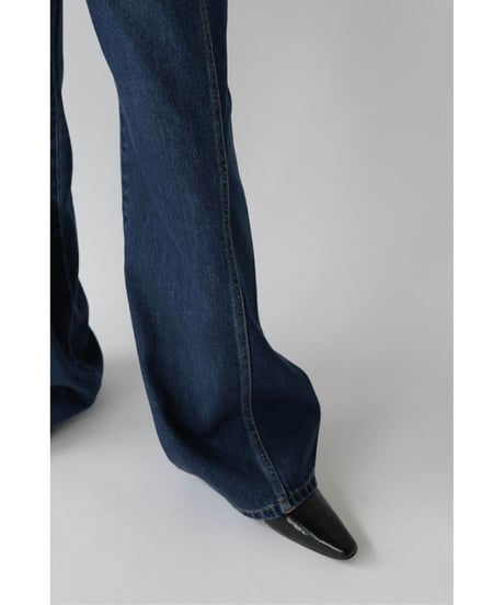Stitch Wide Jeans_Indigo Blue