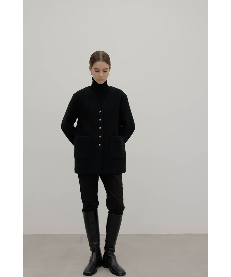 Wool&Cashmere Button Coat | Na.e