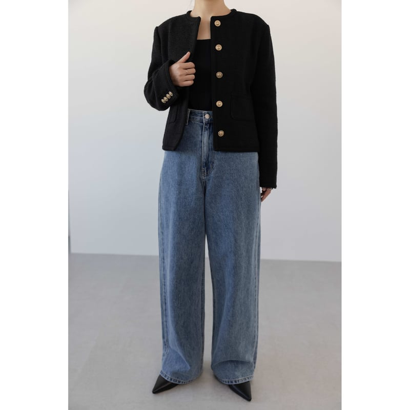 Wide Loose Jeans _Deep Blue | Na.e Wide Loose Jeans _Deep Blue | Na.e