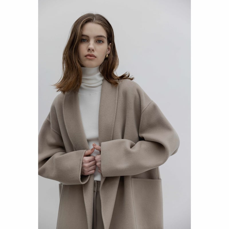 値下げ【新品未使用】Na.e / Shawl Collar Wool Coat