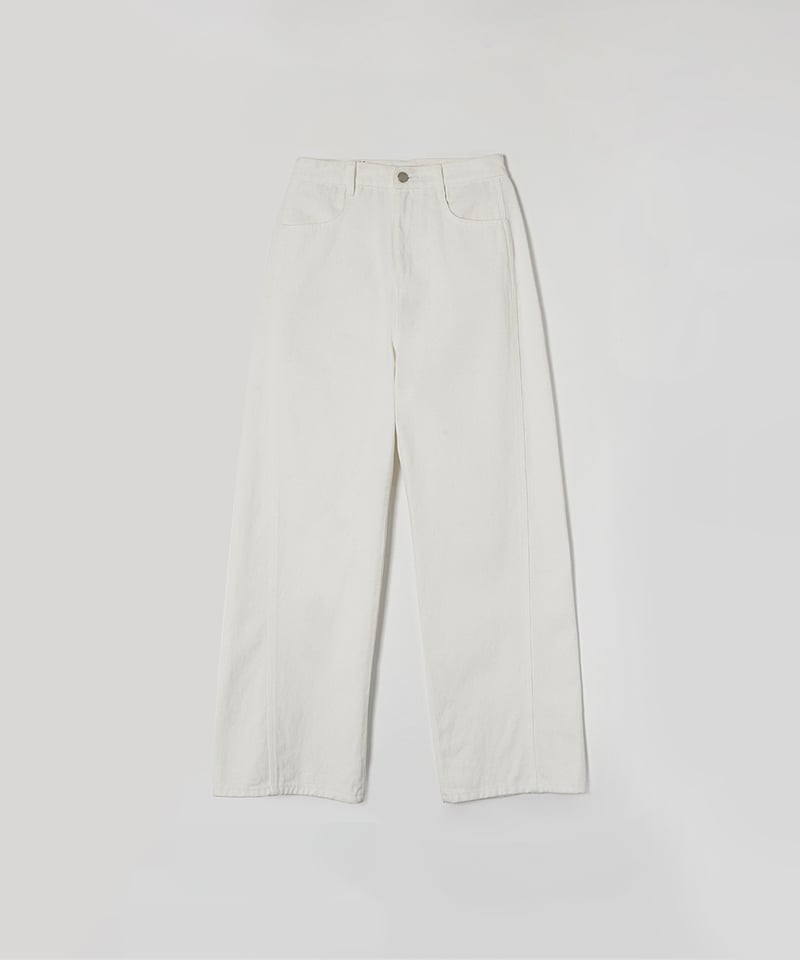 【美品】Na.e Stitch Wide Jeans M Long丈 Stitch Wide Jeans _White | Na.e