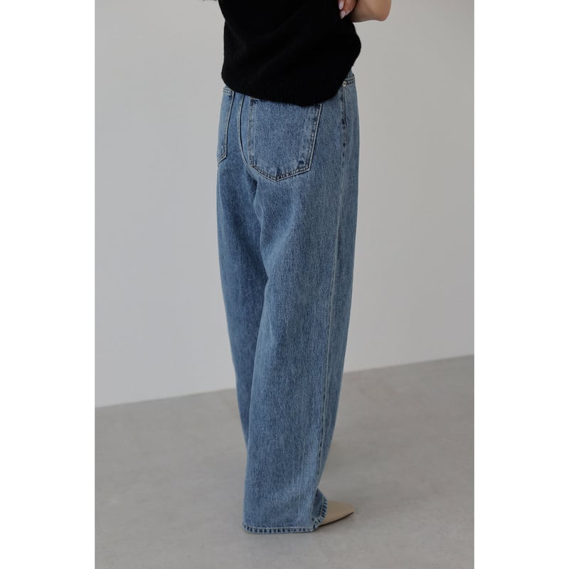 Wide Loose Jeans _Deep Blue | Na.e