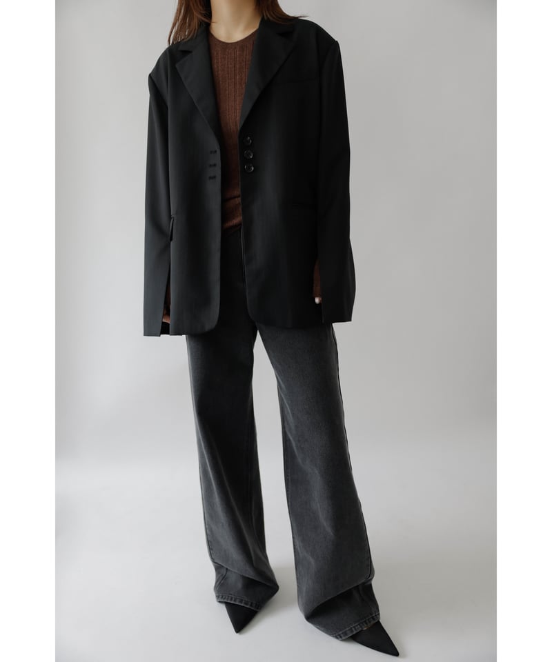 Na.e Stripe Over Jacket Navy ナエ ジャケット Stripe Over Jacket | Na.e